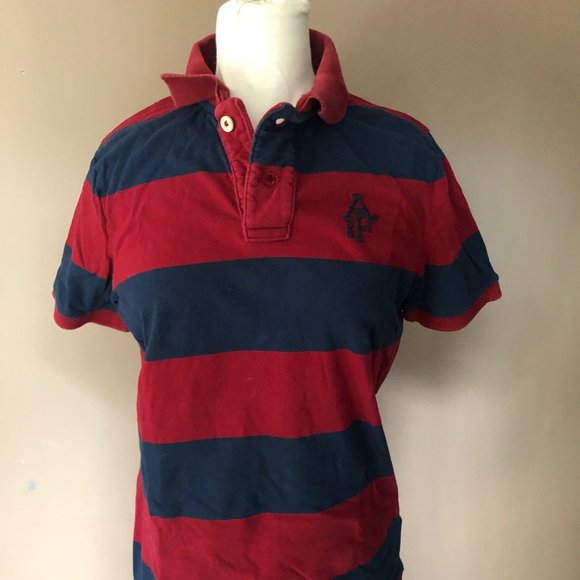 Abercrombie Red & Blue Polo - Picture 1 of 3